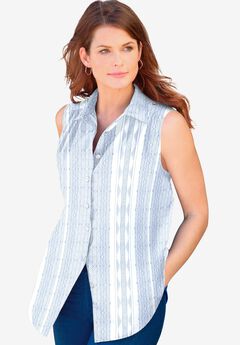 Plus Size Summer Breeze Sleeveless Blouses