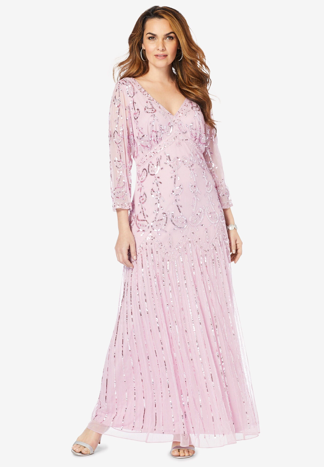 Roaman's plus size special occasion dresses clearance