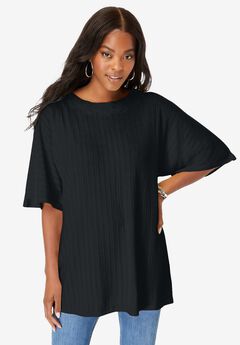 Lace Back Pointelle Tunic