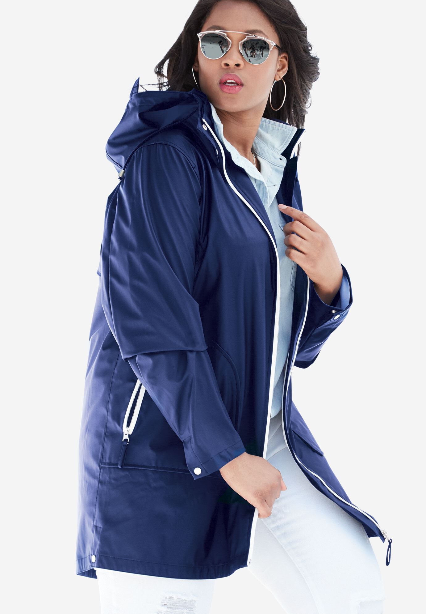 anorak raincoat plus size rain trench roamans plus size rain slicker