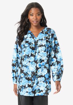 Shirred Georgette Blouse