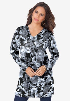 Ultimate Long Sleeve V Neck Tunic