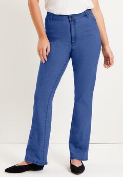 High Waist Bootcut Jeans Plus Size