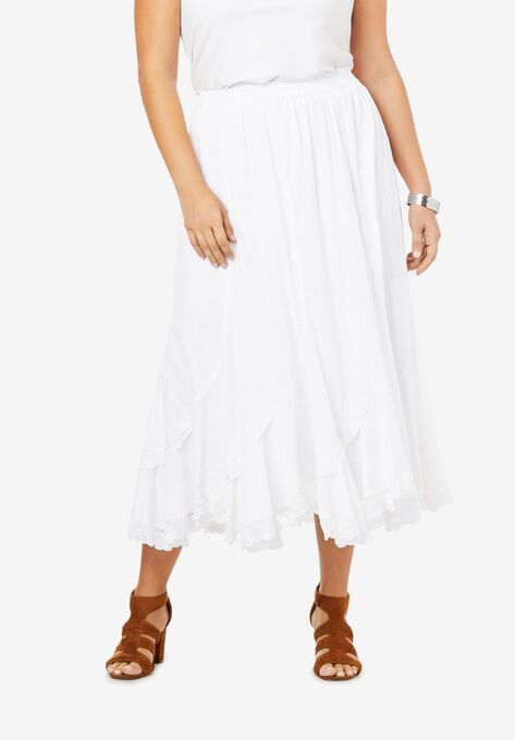 French Skirt, WHITE, hi-res image number null