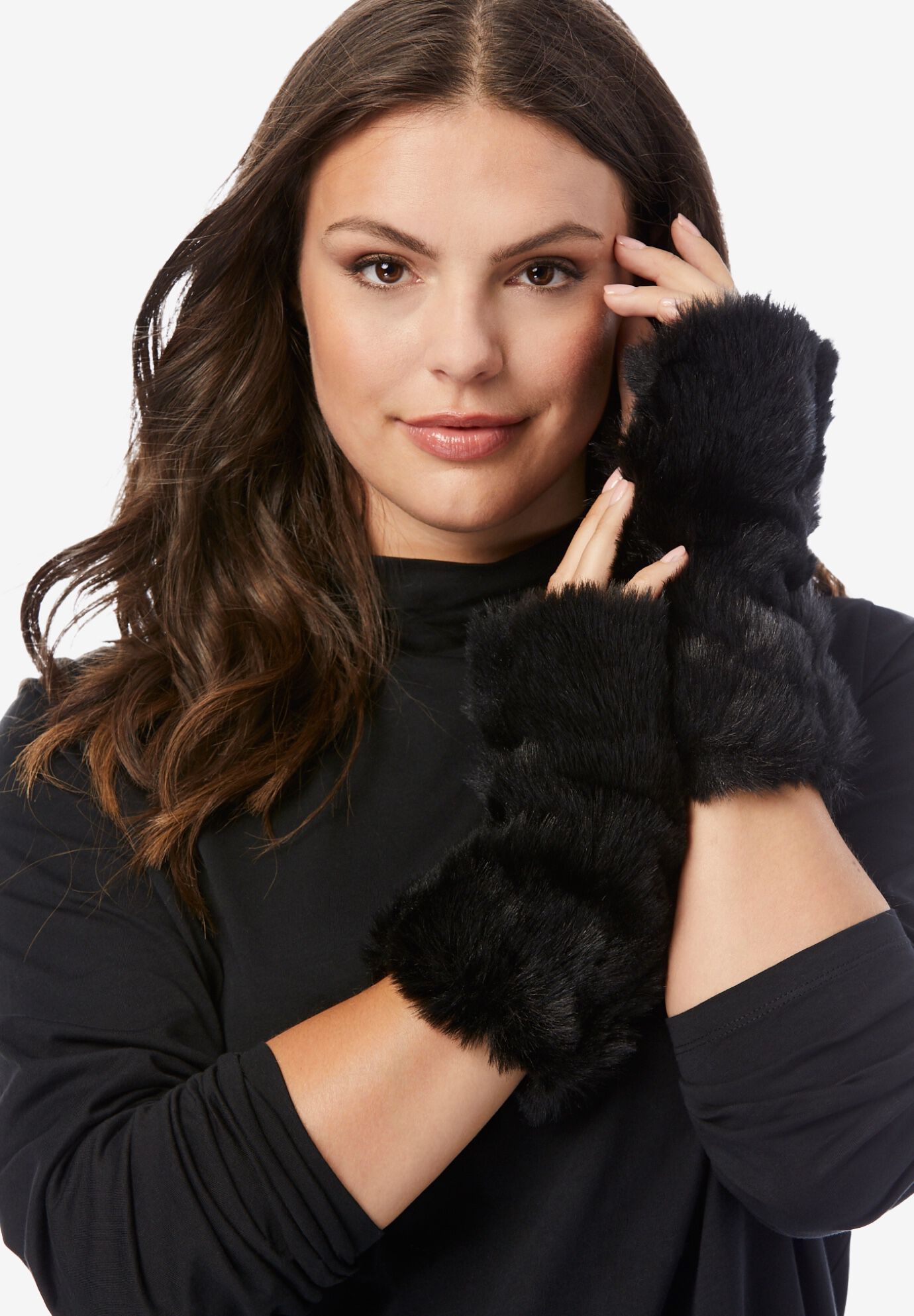 Fashionable FauxFur Gloves, Fox Roaman's