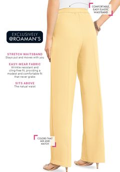 Plus Size Printed Wide Leg Pants