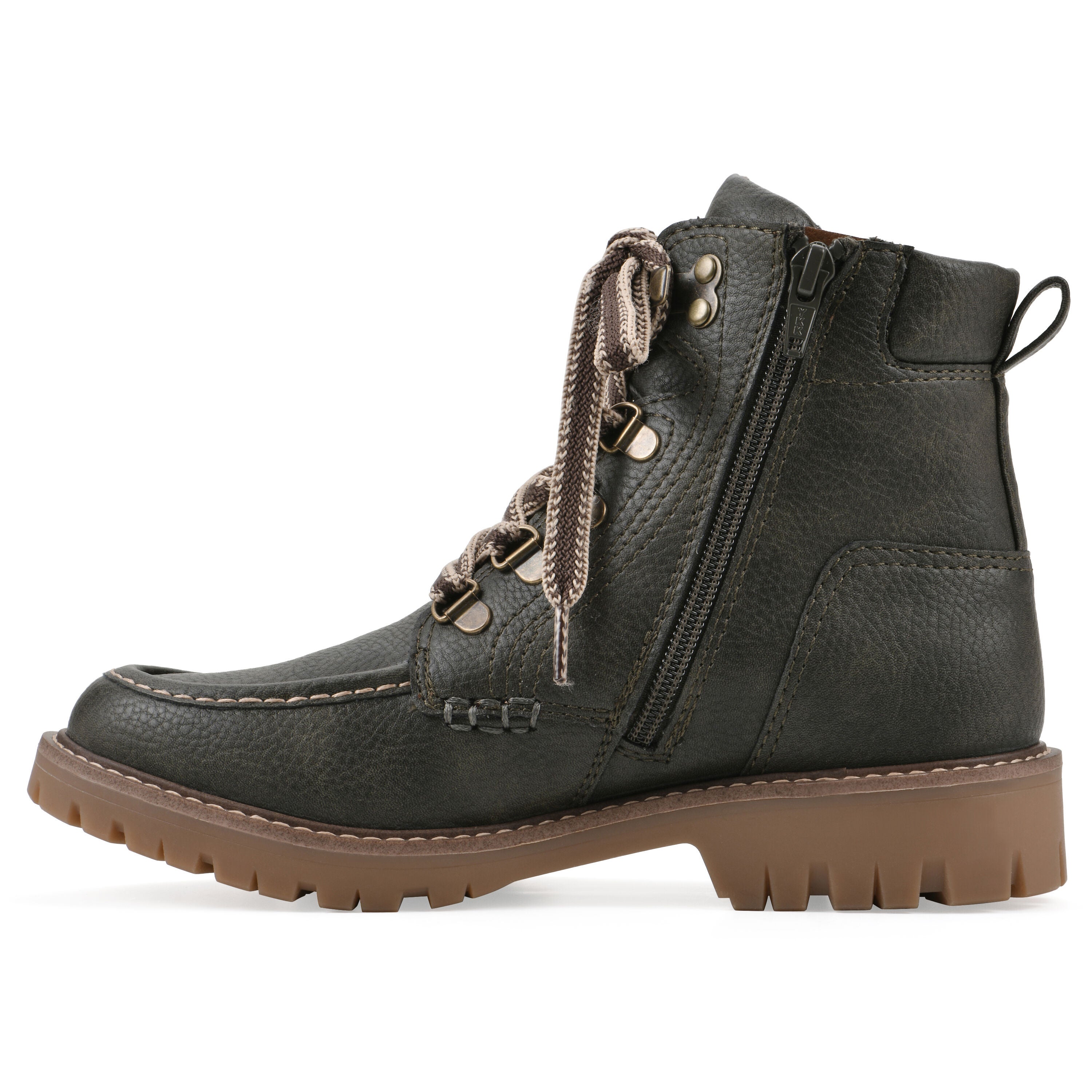 Parcels City Hiker Boot, OLIVE PEBBLE SMOOTH, alternate image number 3