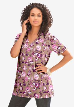 Brown Plus Size Tops