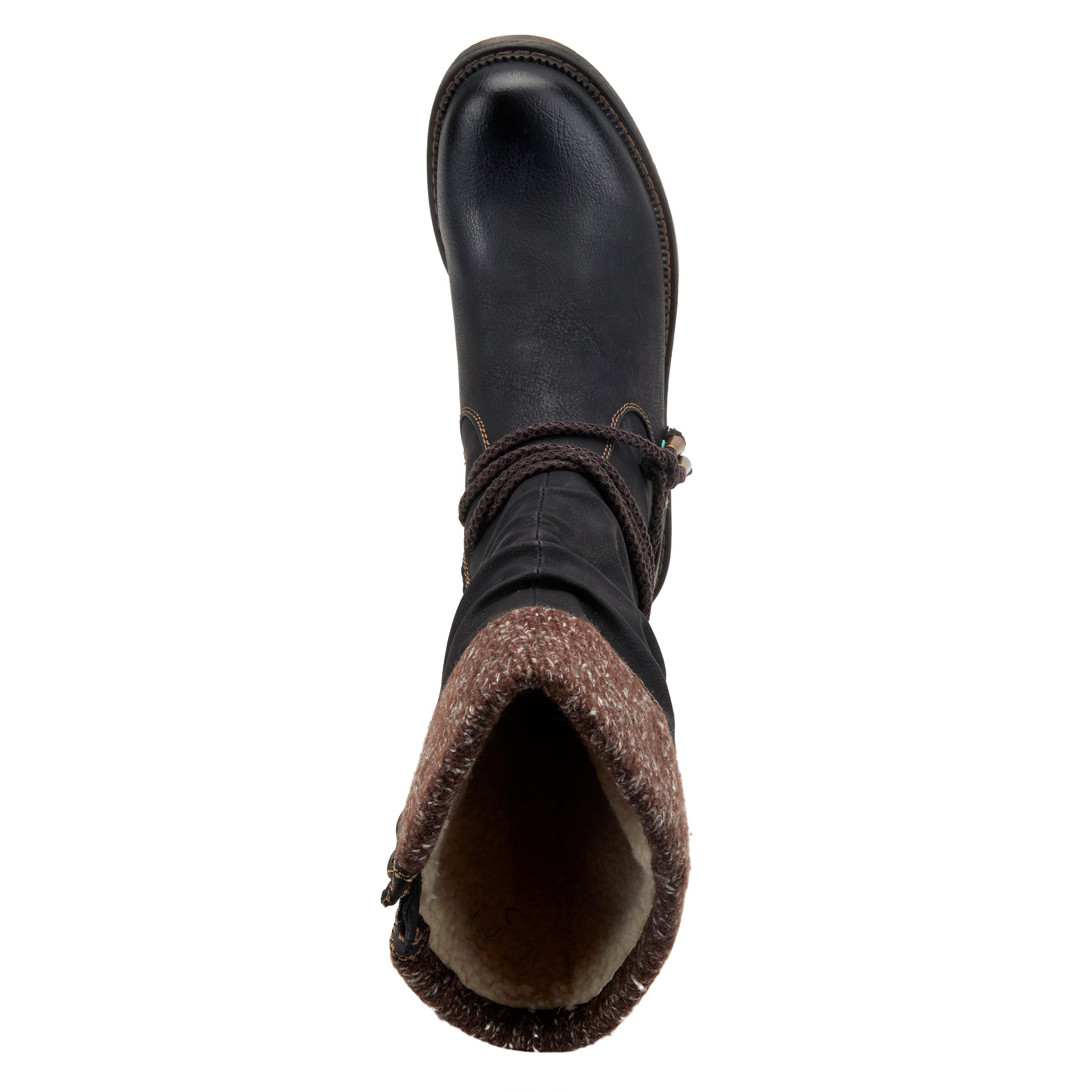 Acaphine Mid Calf Boots, BLACK, alternate image number 3