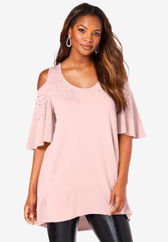 Cold Shoulder Ultra Drape Tunic