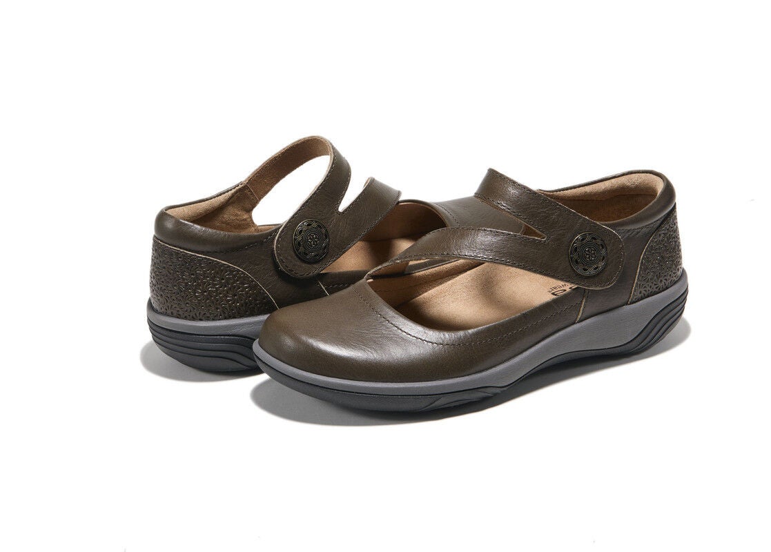 Ava Slip-On Flat, GREY, on-hover image number 1