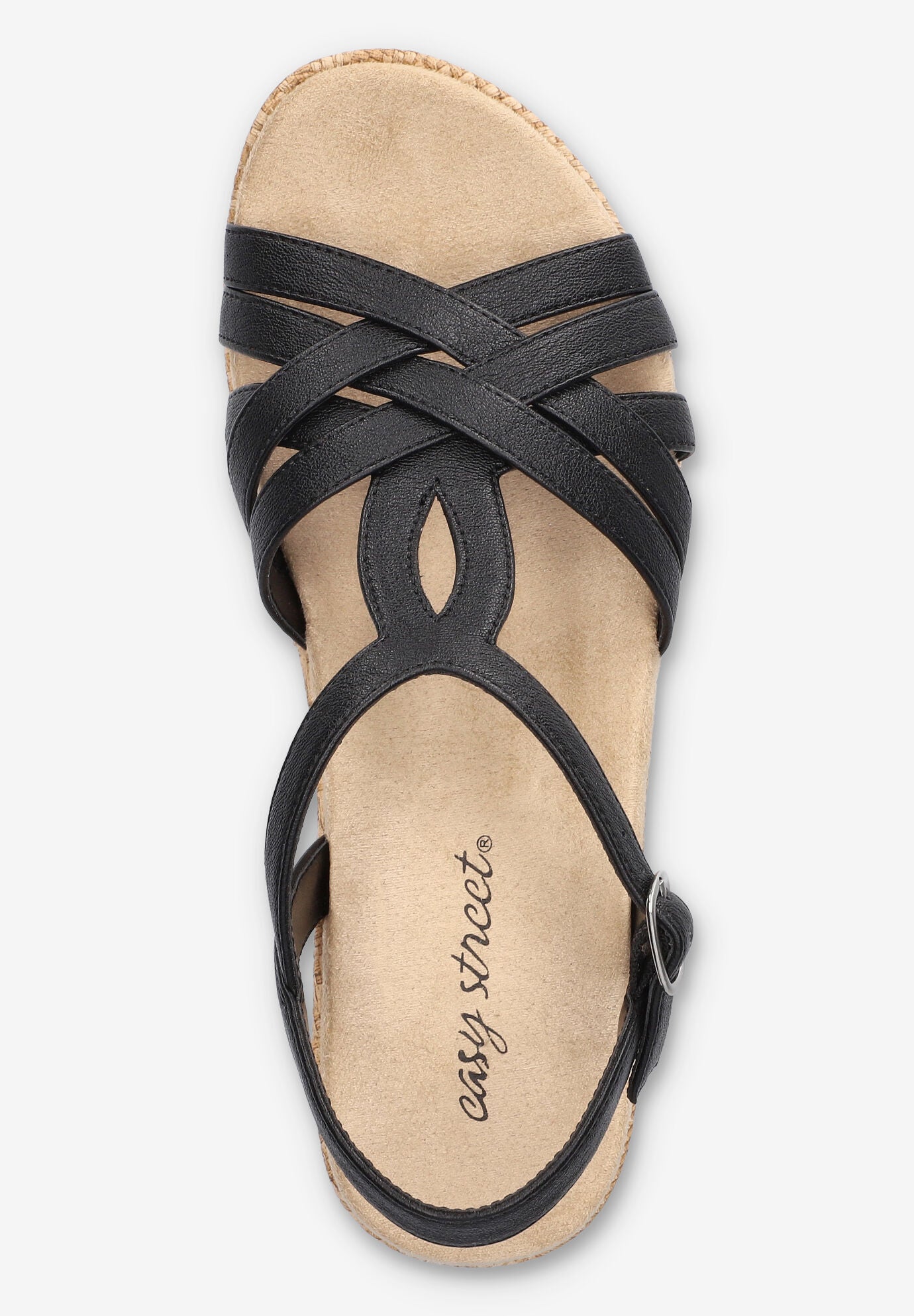 Lua Wedge Sandal, BLACK, alternate image number 6