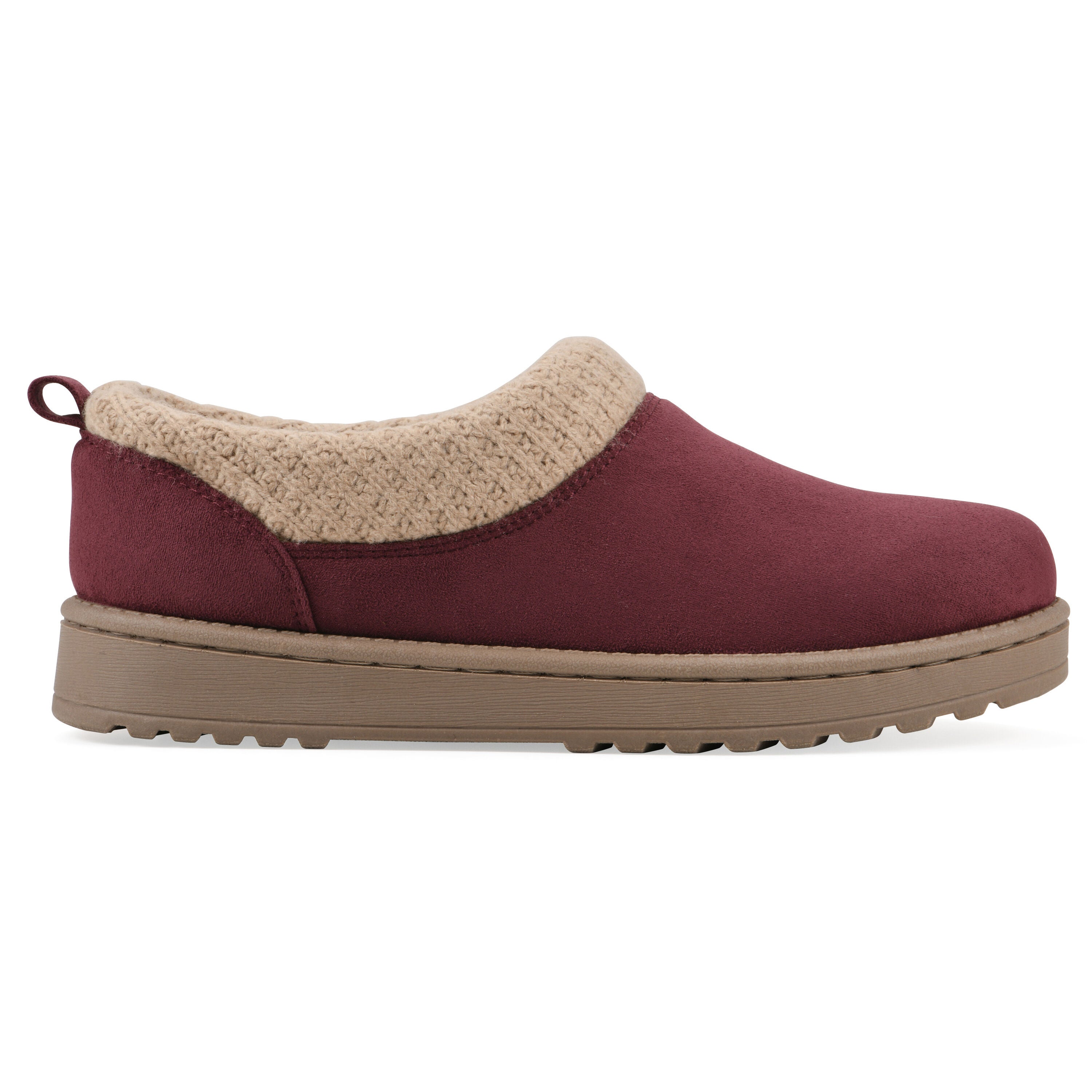 Iceboat Slip-on Clog, BURGUNDY FABRIC, alternate image number 2
