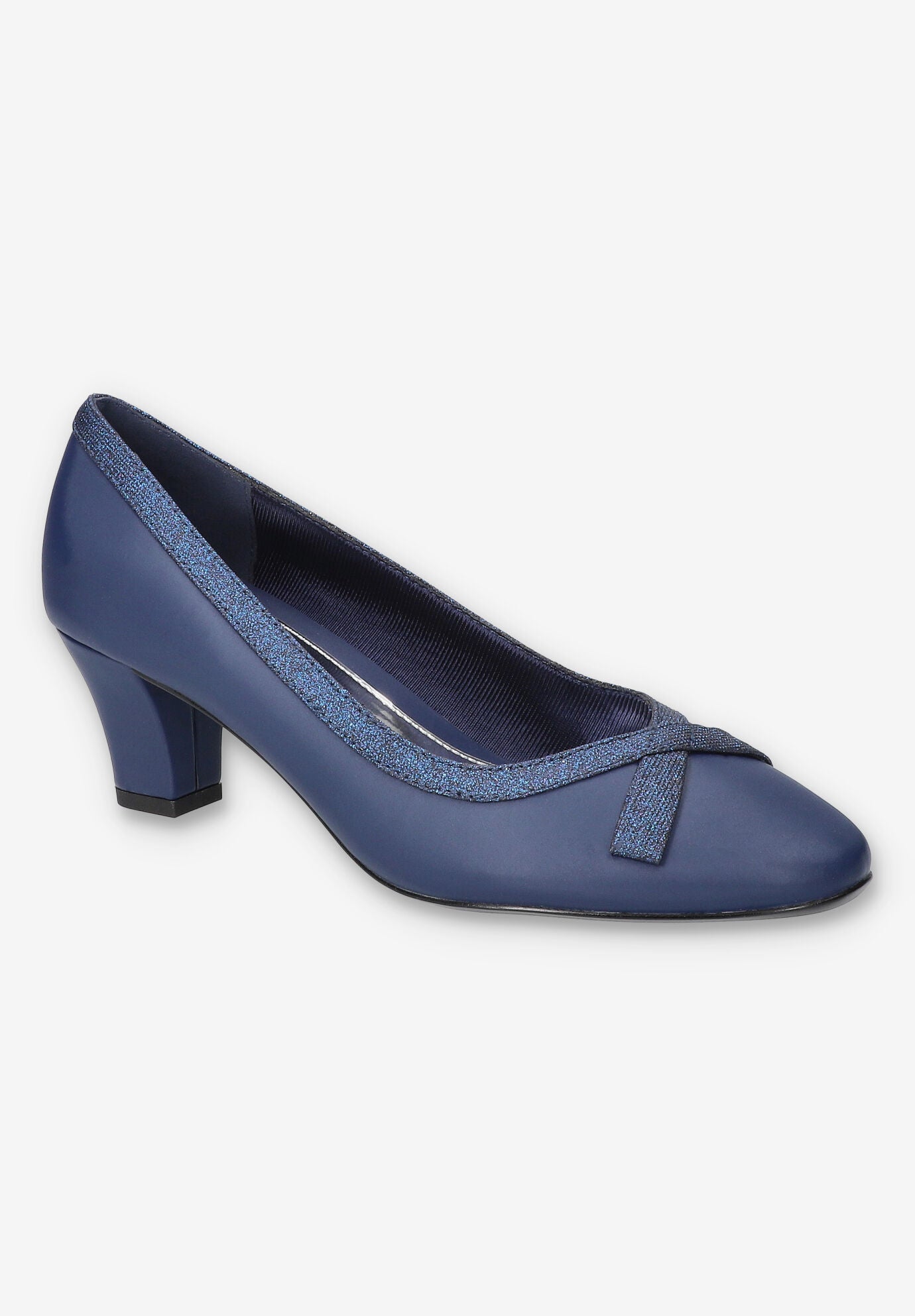 Kata Pump, NAVY SATIN, hi-res image number 0