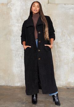 Maxi Teddy Fleece Coat