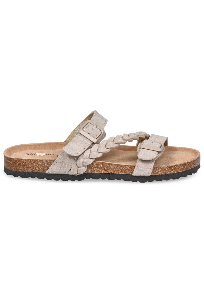 Braided Adjustable 2 Strap Footbed Sandal, , alternate image number 4