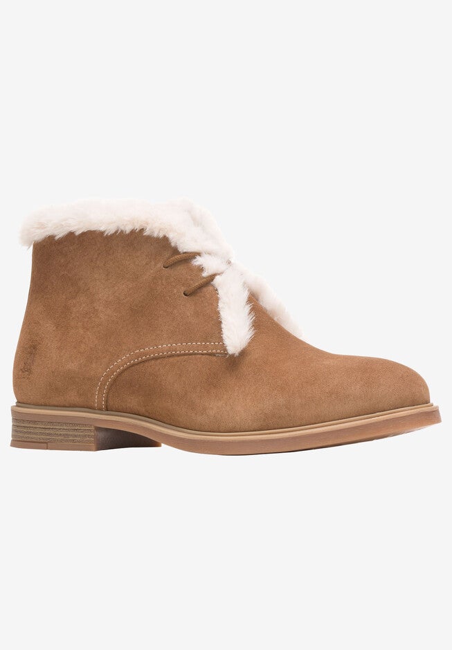 Bailey Fur Chukka Bootie , CHESTNUT SUEDE, hi-res image number null