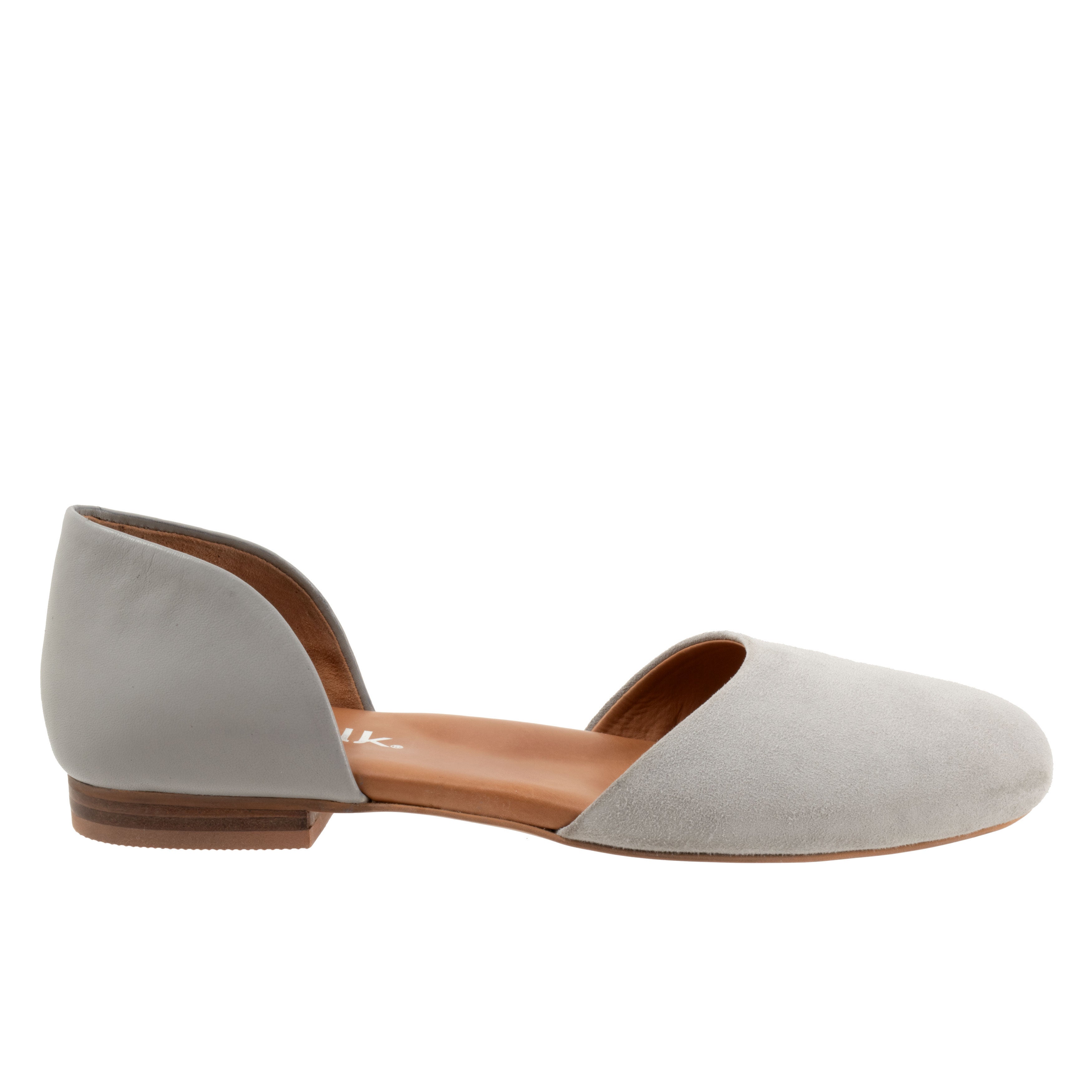 Kamari Flat, MID GREY SUEDE, alternate image number 3