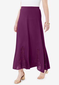 Ultrasmooth® Fabric Lace Maxi Skirt