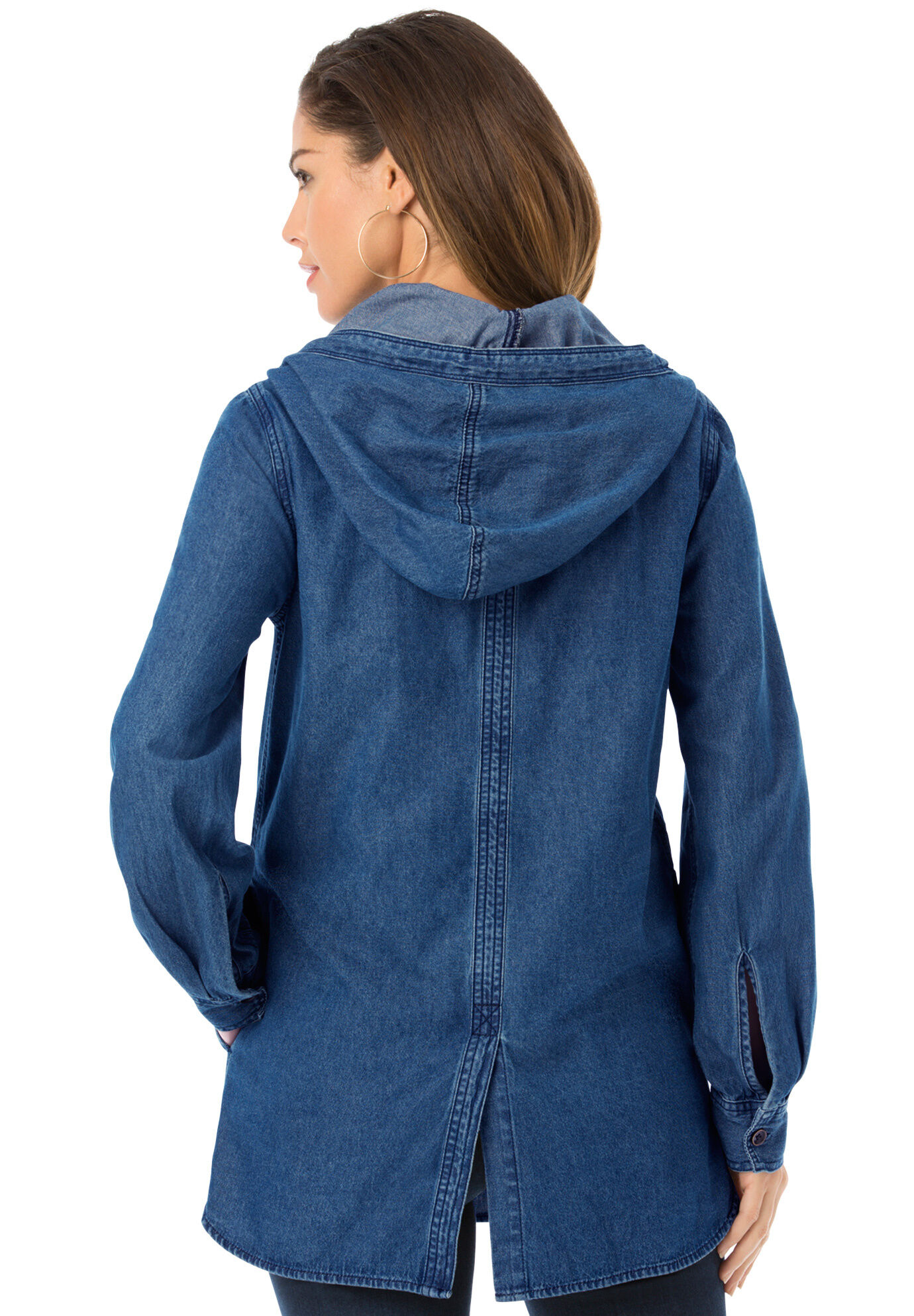 AE Chambray Hooded Shirt - | Denim shirt with jeans, Mens casual dress  outfits, Suits clothing