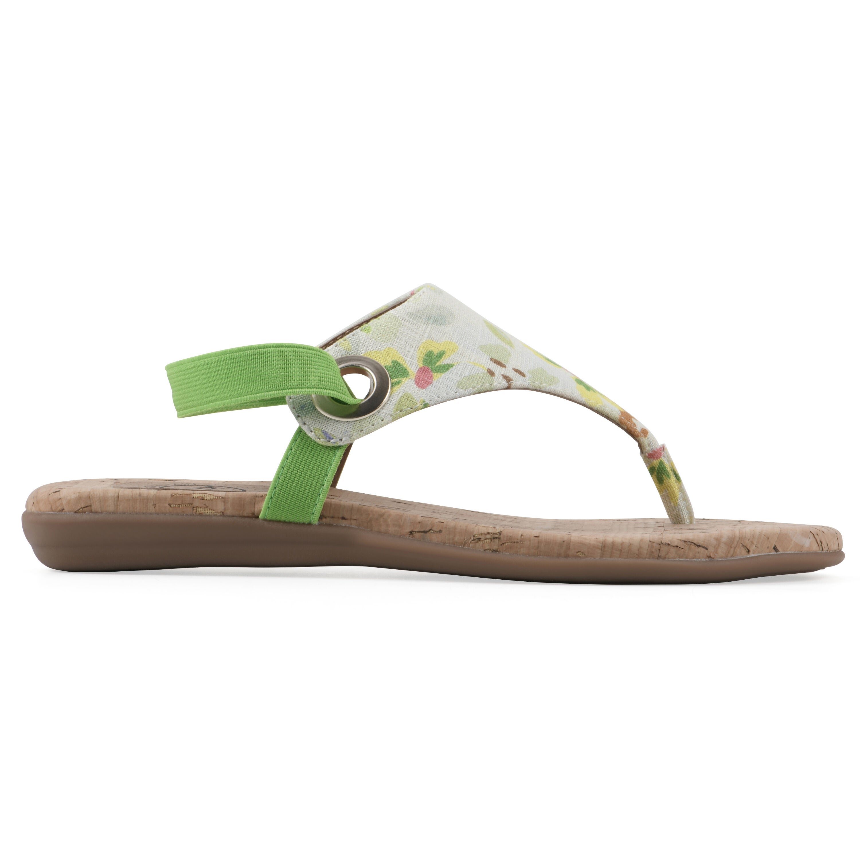 Lifeway Sling back sandal, LIGHT GREEN FLORAL, alternate image number 2
