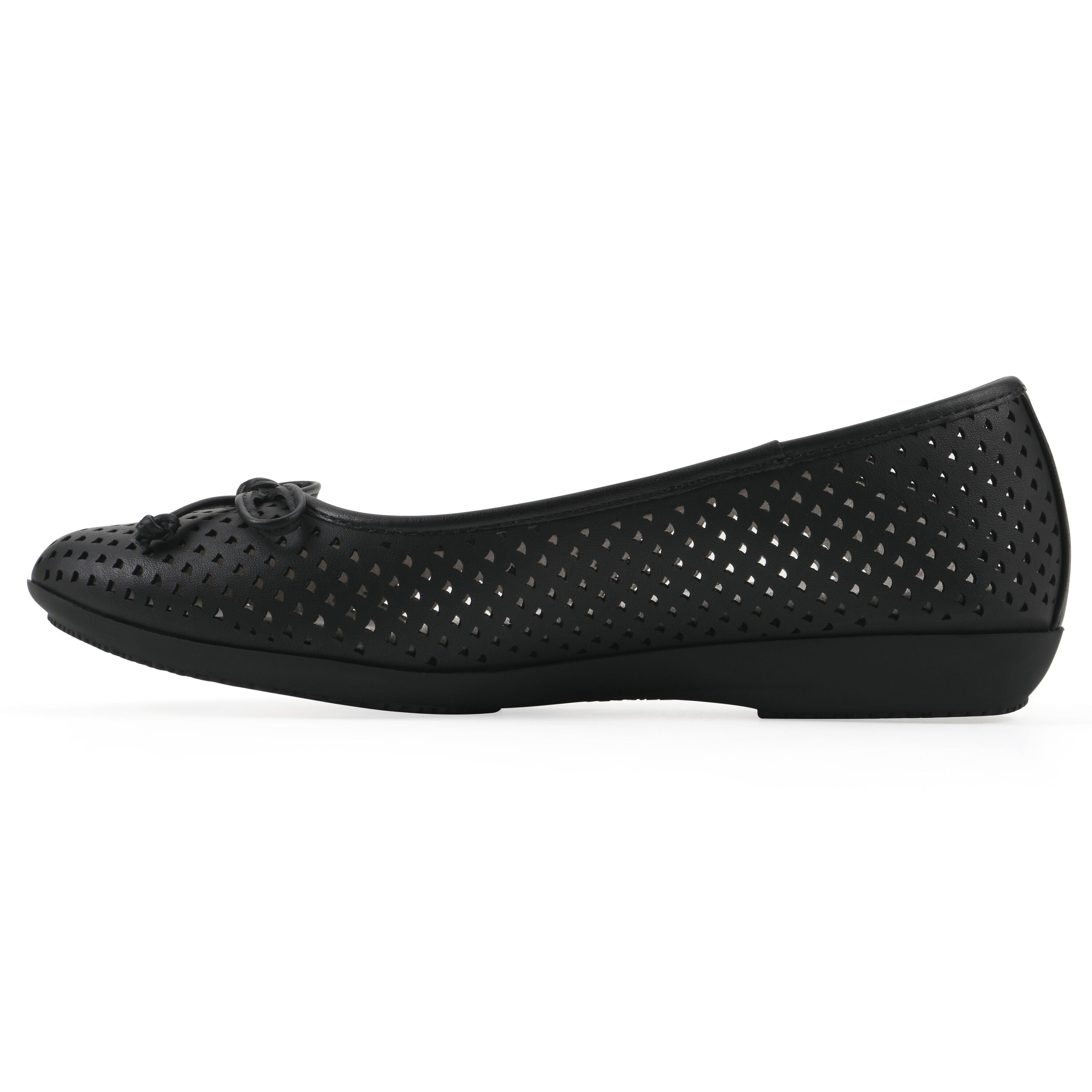 Carris Ballet Flat, BLACK SMOOTH, alternate image number 3
