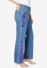 Sequin-Embellished Bootcut Jean, , alternate image number null