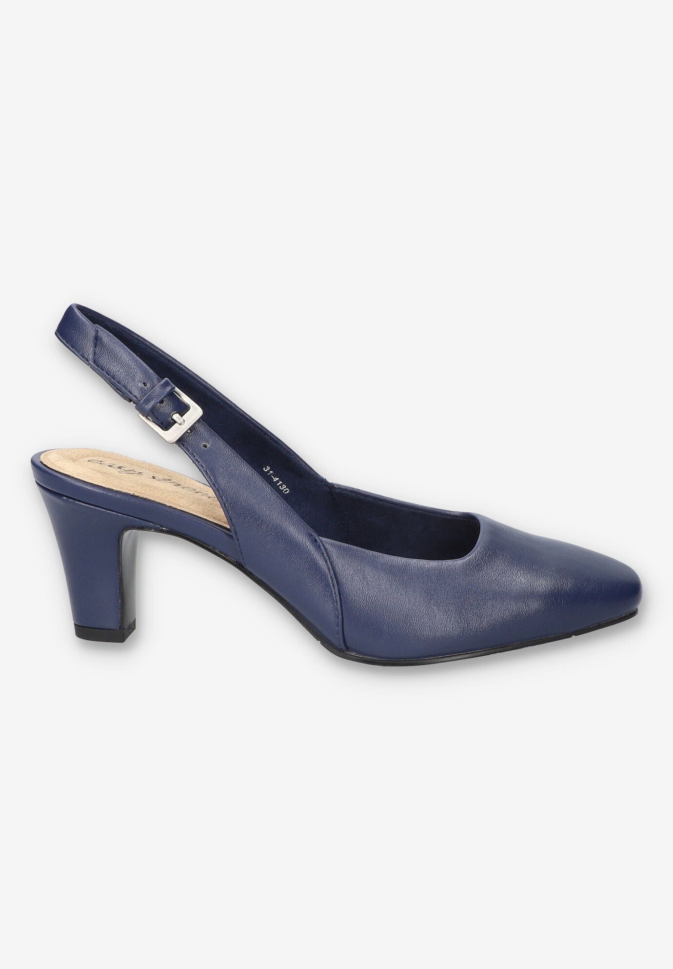 Ritsa Square Toe Slingback Pump, NAVY, alternate image number 2