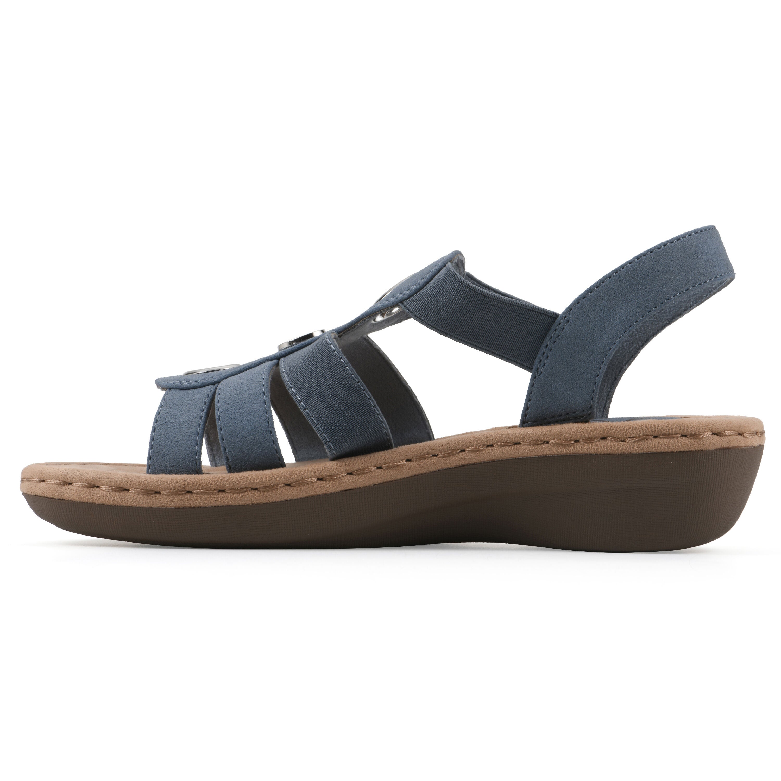 Casimir Mini Wedge Sandal, PERIWINKLE SMOOTH, alternate image number 3