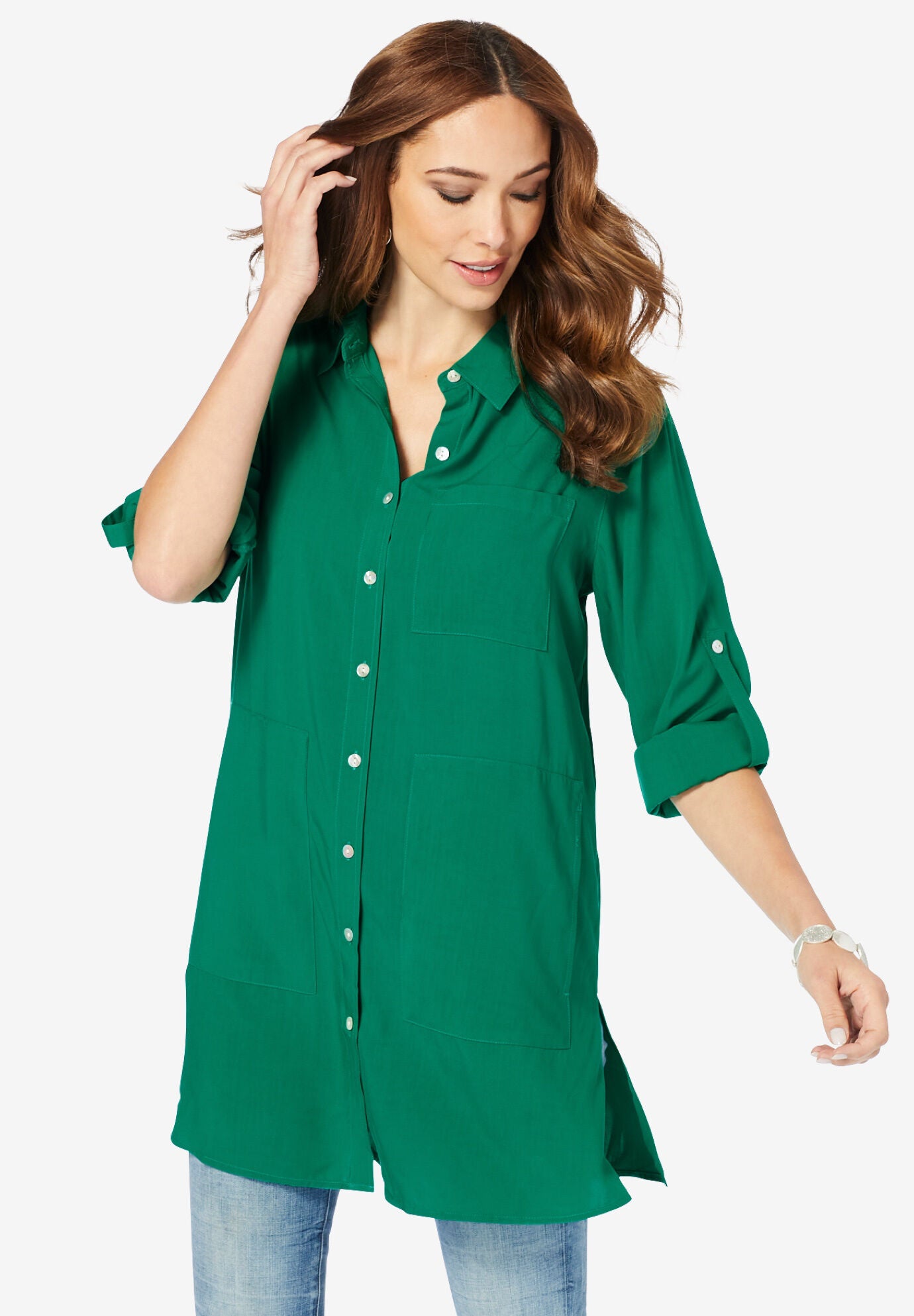 Kelli Big Shirt, MIDNIGHT VINE, hi-res image number 0