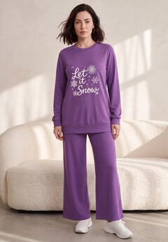 Comfort+ Fleece Printed Sweatshirt