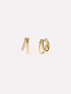Toda Mini Double Hoop Earrings