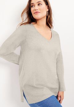 Long-Sleeve V-Neck One + Only Tunic