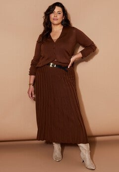 Pleated Midi Skirt