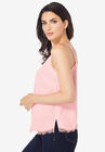 Lace-Trim Satin Cami, , alternate image number null