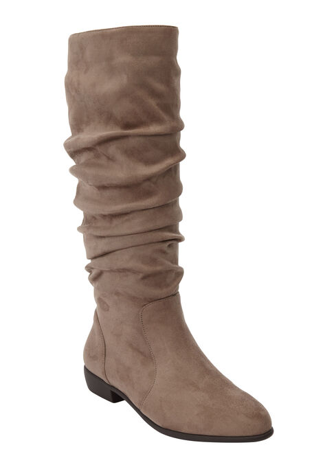 The Shelly Wide Calf Boot , DARK TAUPE, hi-res image number null