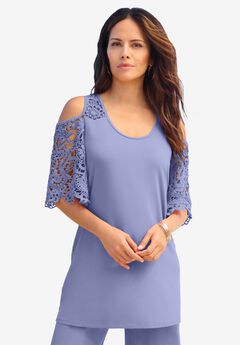Cold Shoulder Ultrasmooth® Fabric Tunic