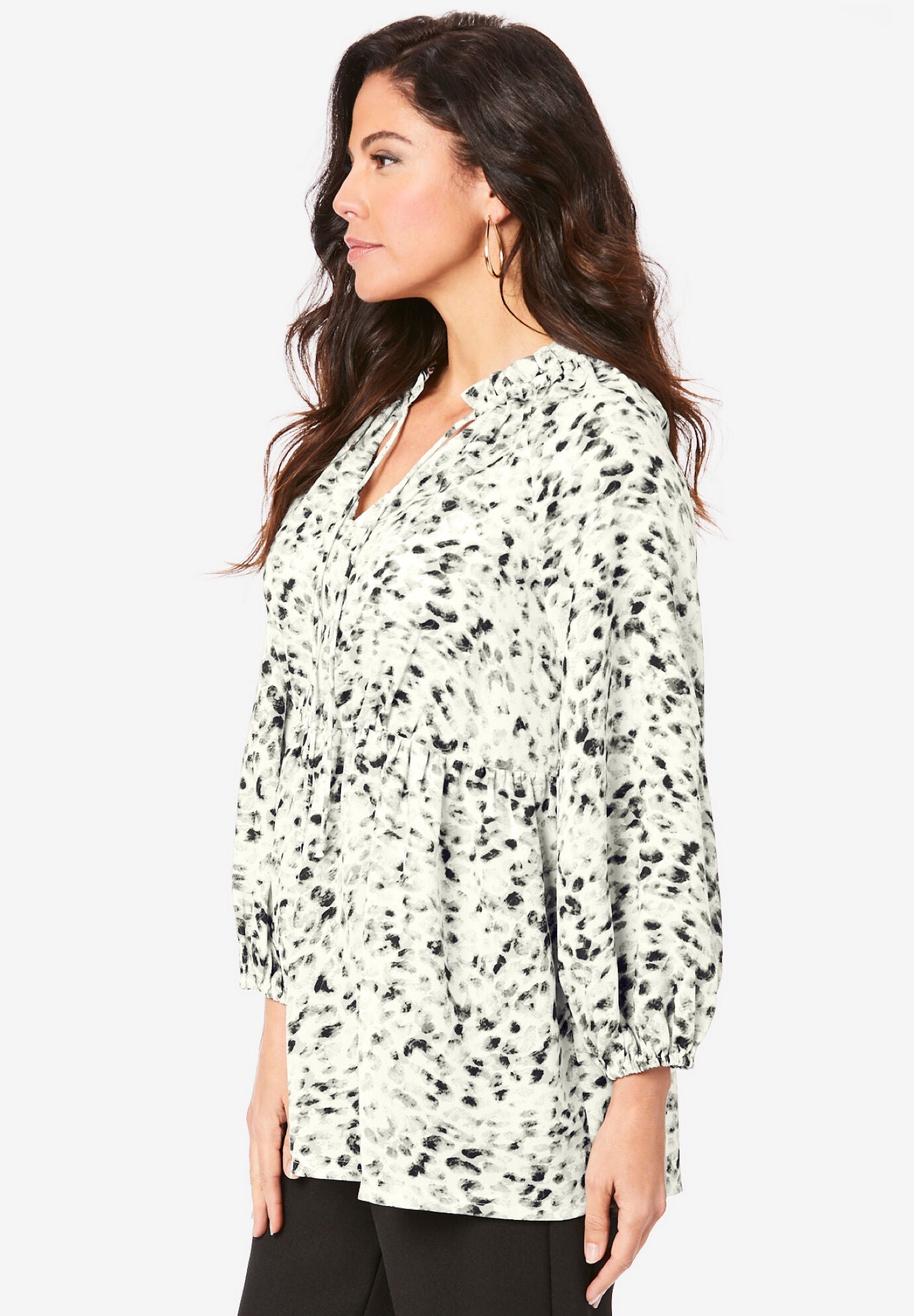 TieNeck Big Shirt. Roaman's