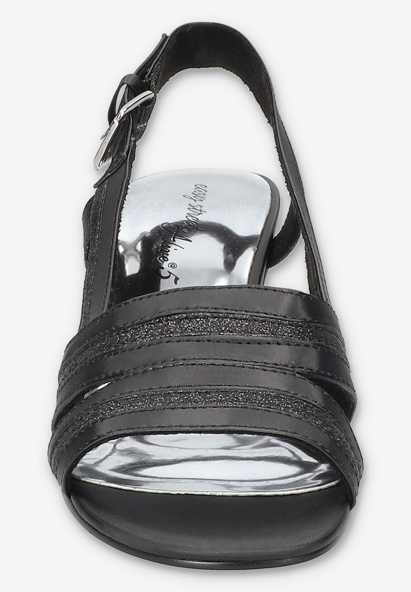 Meghan Slingback Heeled Sandal, BLACK SATIN, on-hover image number 1