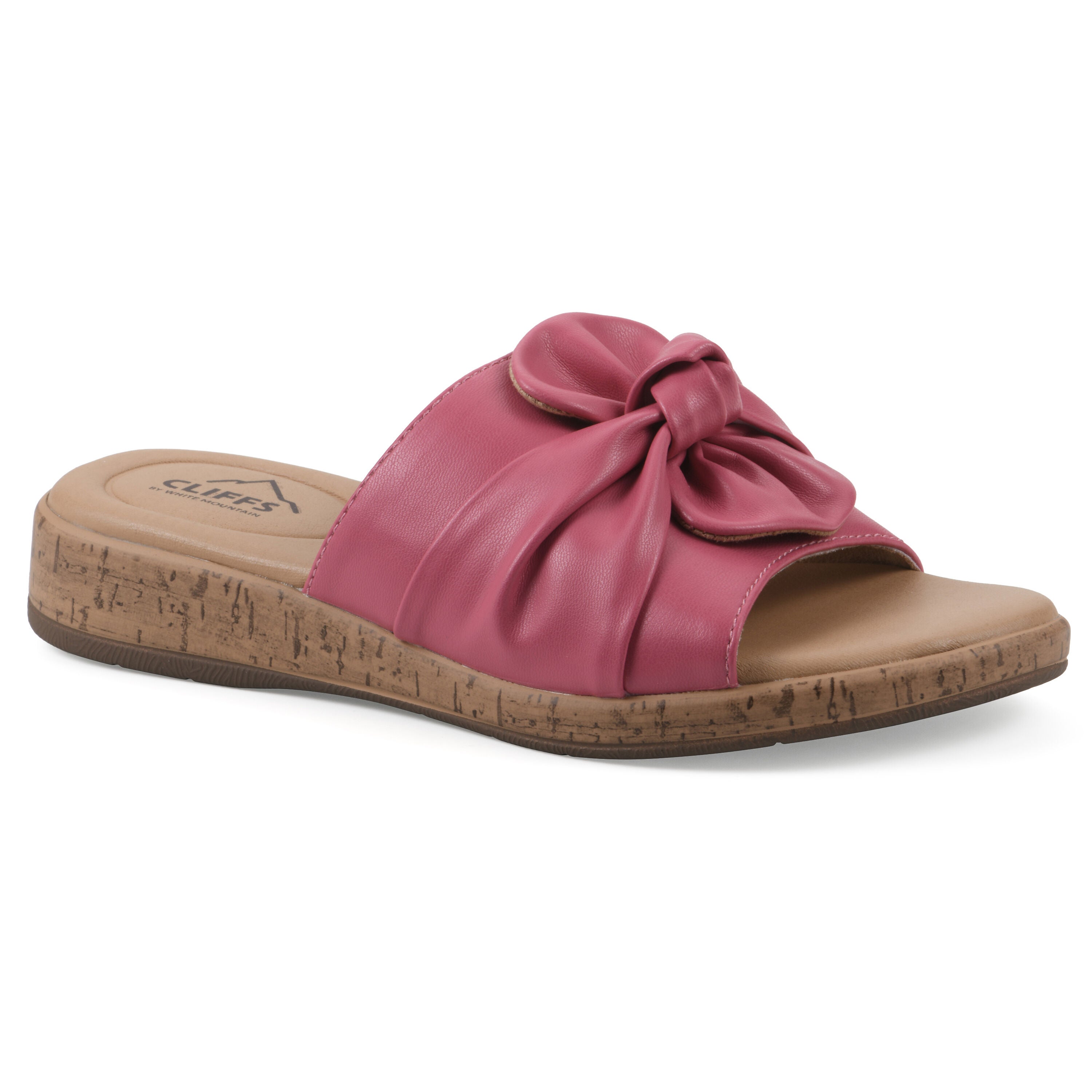 Bonelle Slide Sandal, HOT PINK SMOOTH, hi-res image number 0