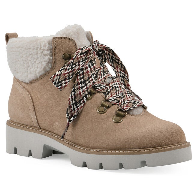 Gloving Faux Fur Hiker Bootie - WIDE, BEACHWOOD, hi-res image number 0