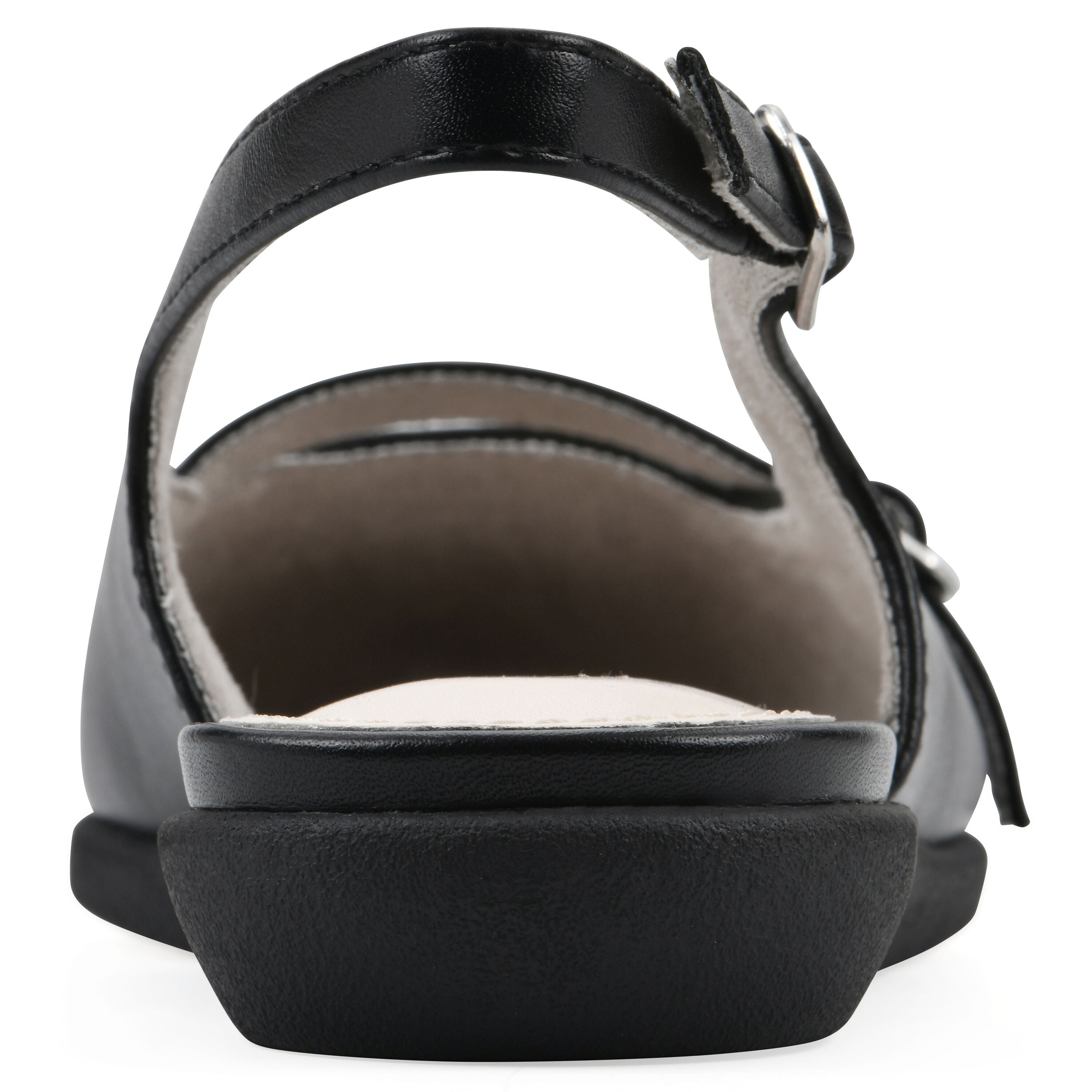 Miloni Slingback Flat, BLACK SMOOTH, on-hover image number 1