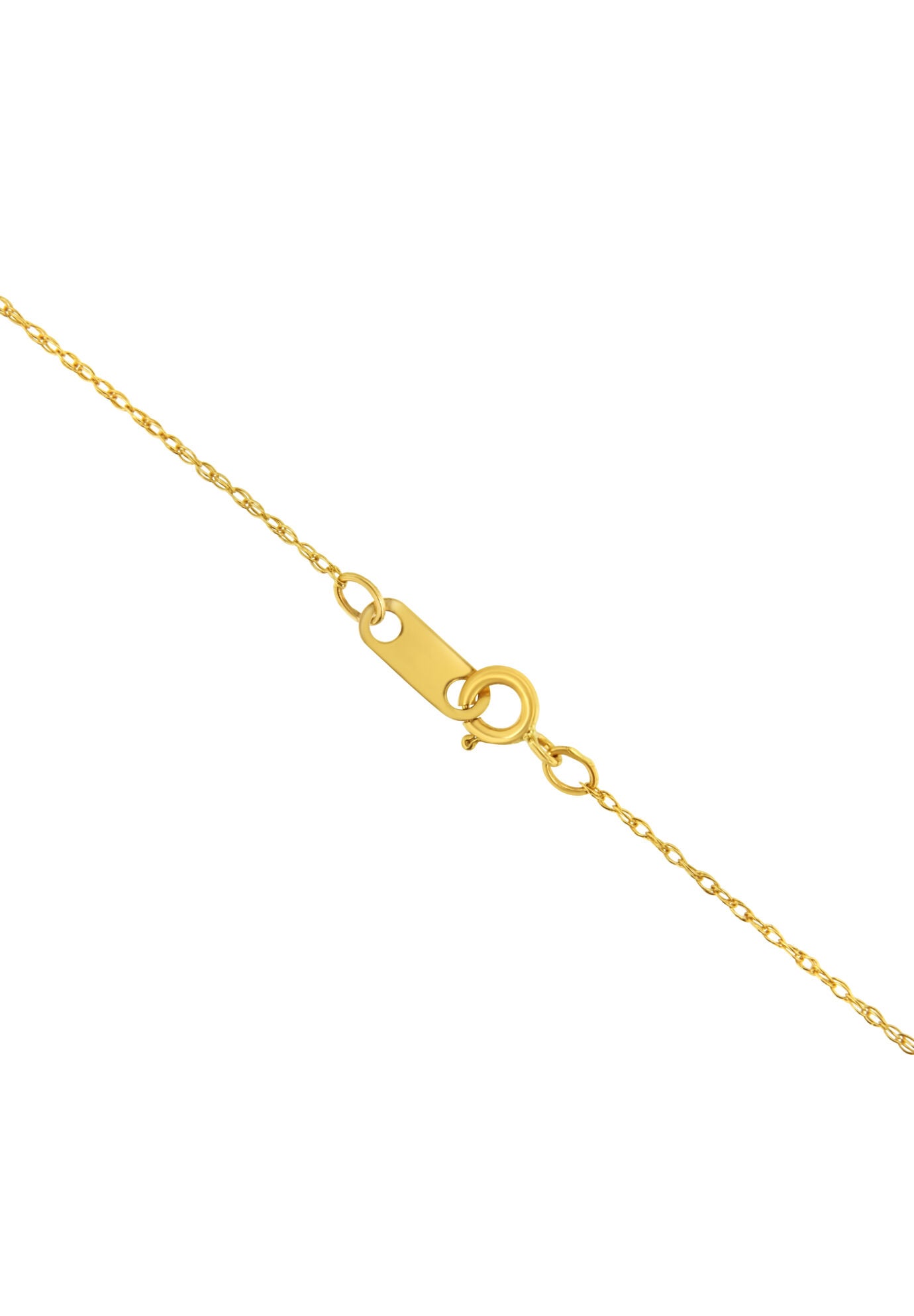 Solid Yellow Gold Slim And Dainty Rope Chain Necklace Unisex Chain 16 inches, , alternate image number 2
