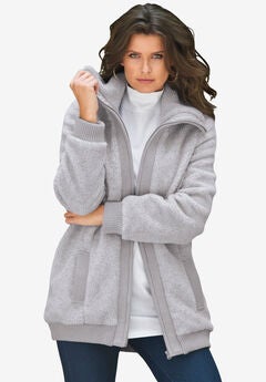 Mid Weight Teddy Bomber Coat