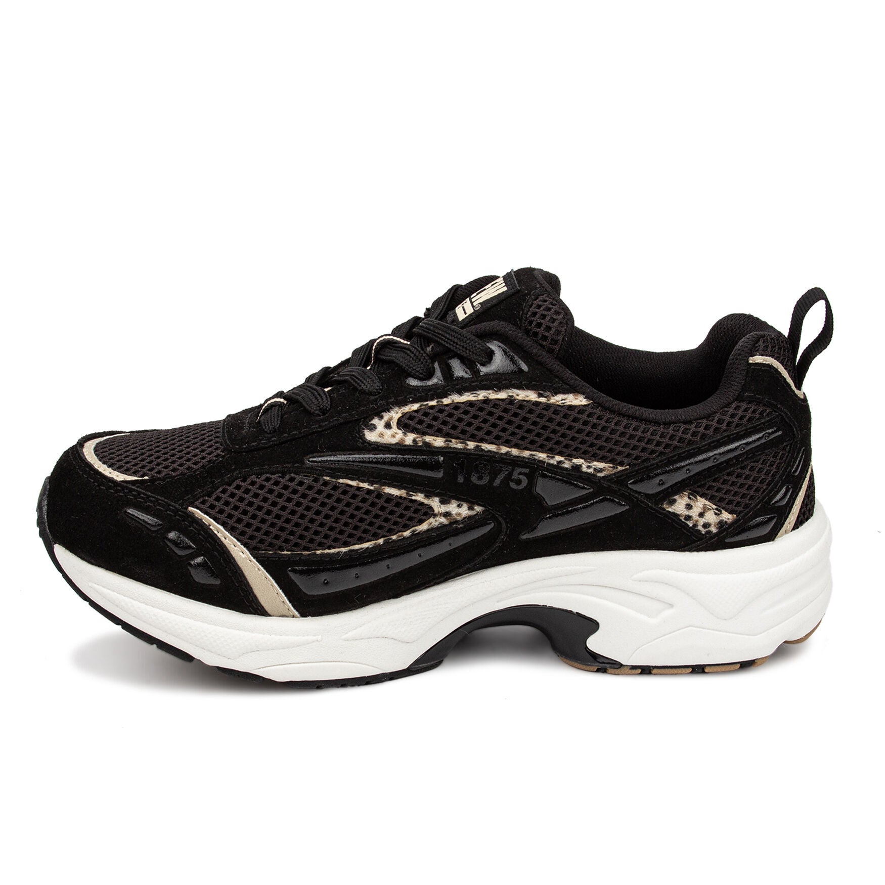 Fiona Arch Support Sneaker, BLACK LEOPARD, alternate image number 3