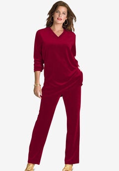 Plus Size Velour Pants