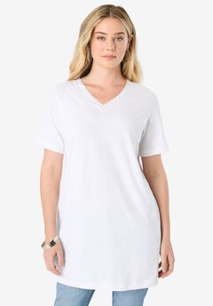 Rhinestone V-Neck Ultimate Tunic