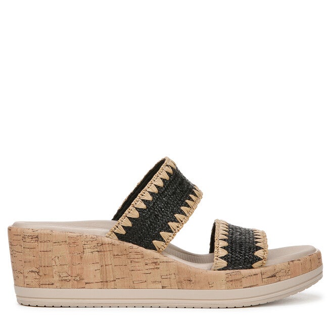 Resort Sandal, BLACK STRETCH, alternate image number 3