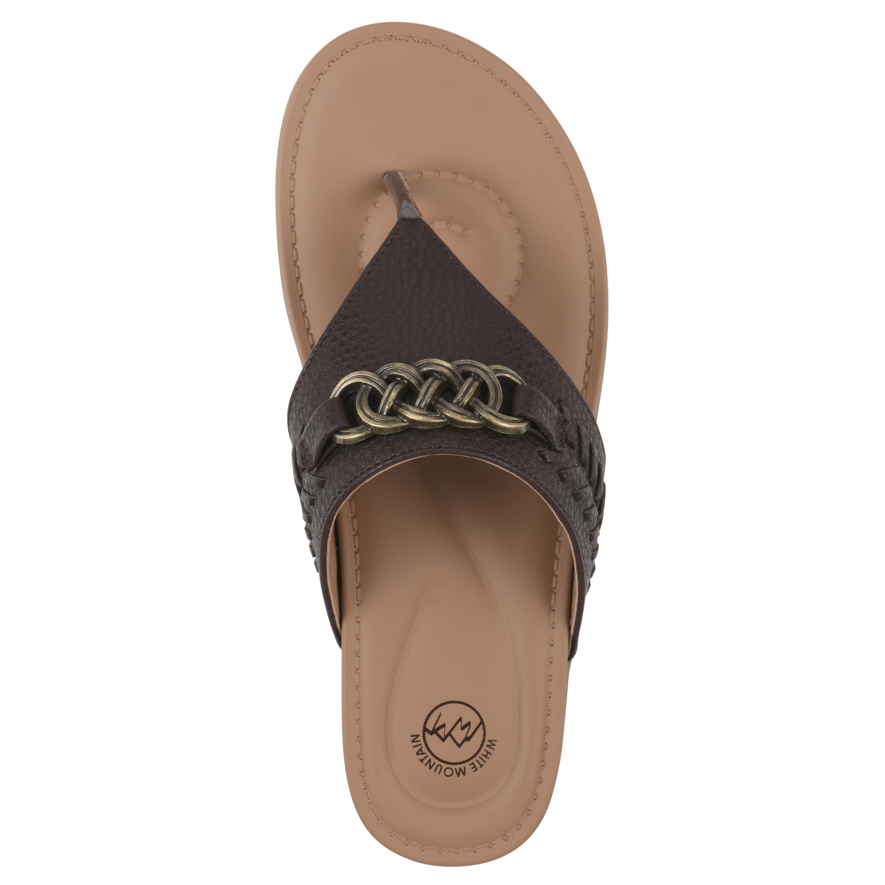 Aladdin Thong Sandal, CAPPUCHINO SMOOTH, alternate image number 4