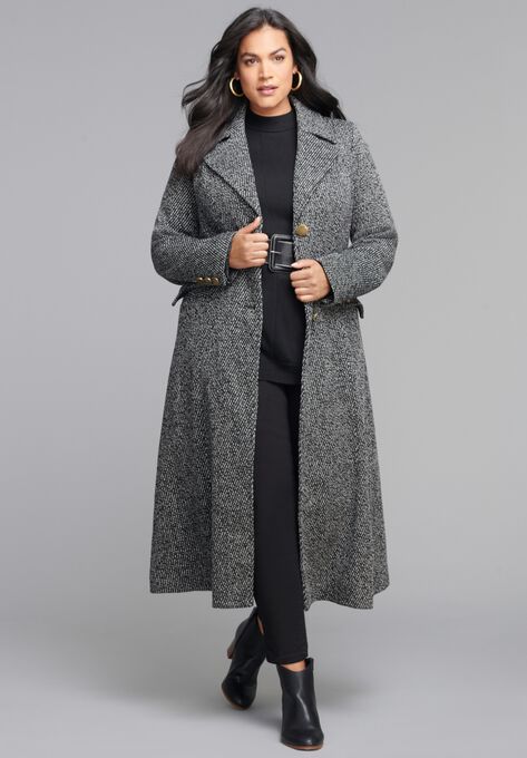 Long Tweed Coat, , alternate image number null